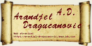 Aranđel Dragucanović vizit kartica